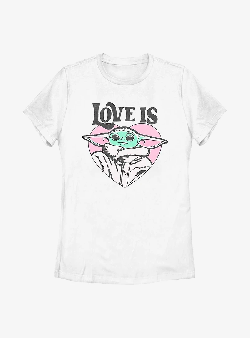 Star Wars The Mandalorian Love Is Child Womens T-Shirt