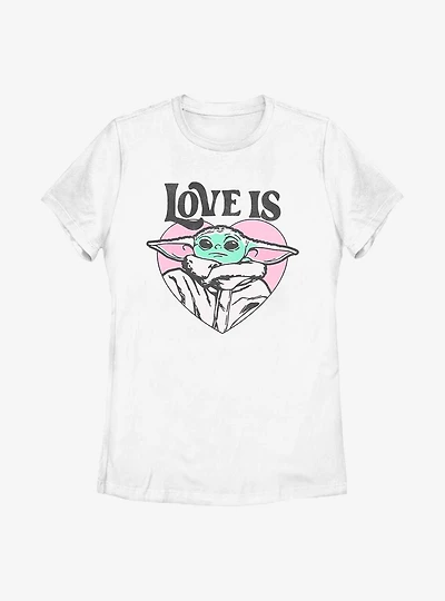 Star Wars The Mandalorian Love Is Child Womens T-Shirt