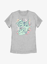 Star Wars The Mandalorian Spring Chibi Child Womens T-Shirt
