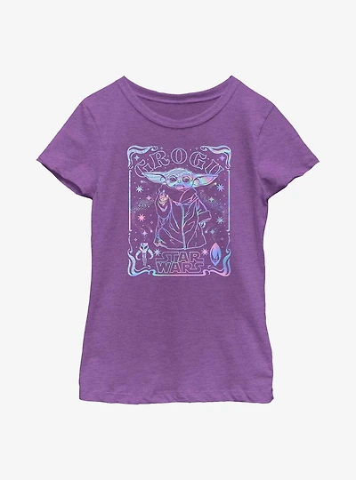 Star Wars The Mandalorian Child Holographic Youth Girls T-Shirt