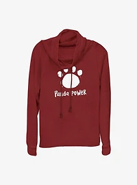 Disney Pixar Turning Red Panda Power Cowl Neck Long-Sleeve Top