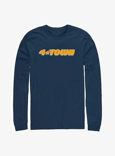 Disney Pixar Turning Red 4Town Logo Long Sleeve T-Shirt