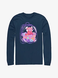 Disney Pixar Turning Red Panda Backpack Long Sleeve T-Shirt