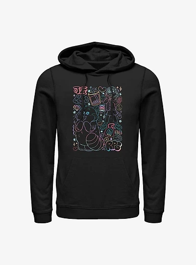 Disney Pixar Turning Red Neon Doodle Hoodie
