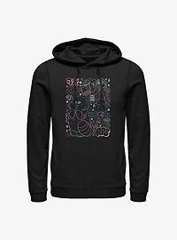 Disney Pixar Turning Red Neon Doodle Hoodie