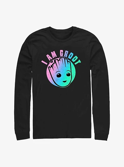 Marvel Guardians of the Galaxy Rainbow Groot Long Sleeve T-Shirt