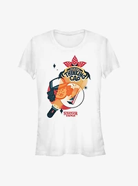 Stranger Things Dustin Thinking Cap Girls T-Shirt