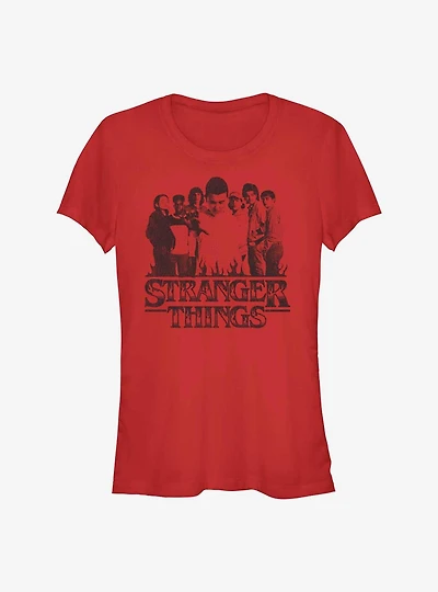 Stranger Things Group Focus Girls T-Shirt