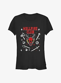 Stranger Things Hellfire Club Girls T-Shirt