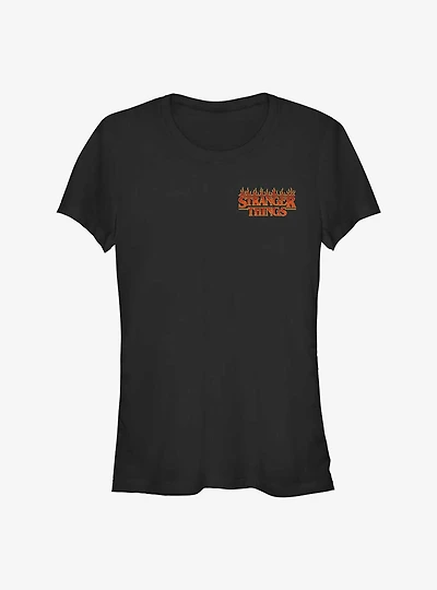 Stranger Things Fire Logo Girls T-Shirt