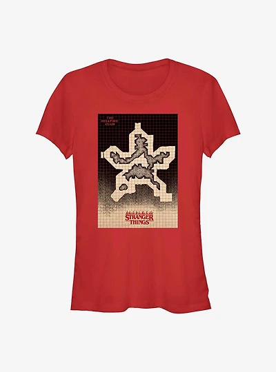 Stranger Things Hellfire Grid Demogorgon Girls T-Shirt