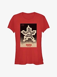 Stranger Things Hellfire Grid Demogorgon Girls T-Shirt