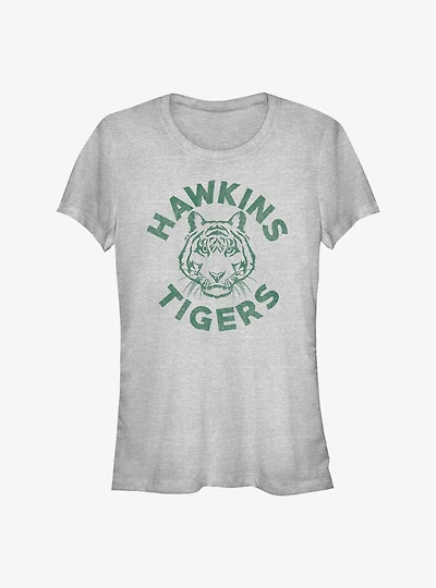 Stranger Things Hawkins Tigers Logo Girls T-Shirt
