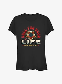 Stranger Things Roll For Your Life Girls T-Shirt