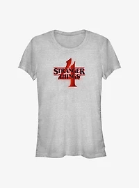 Stranger Things Season 4 Logo Girls T-Shirt