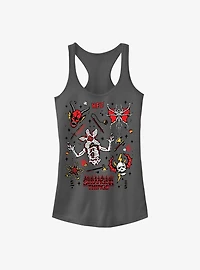 Stranger Things Hellfire Club Icons Girls Tank Top