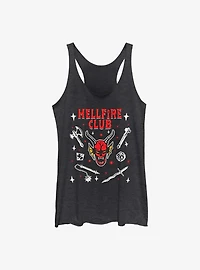 Stranger Things Hellfire Club Girls Tank Top