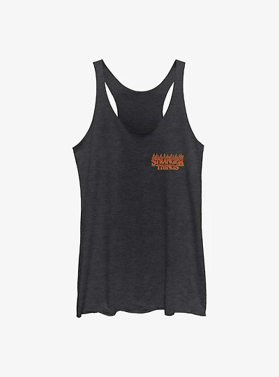 Stranger Things Fire Logo Girls Tank