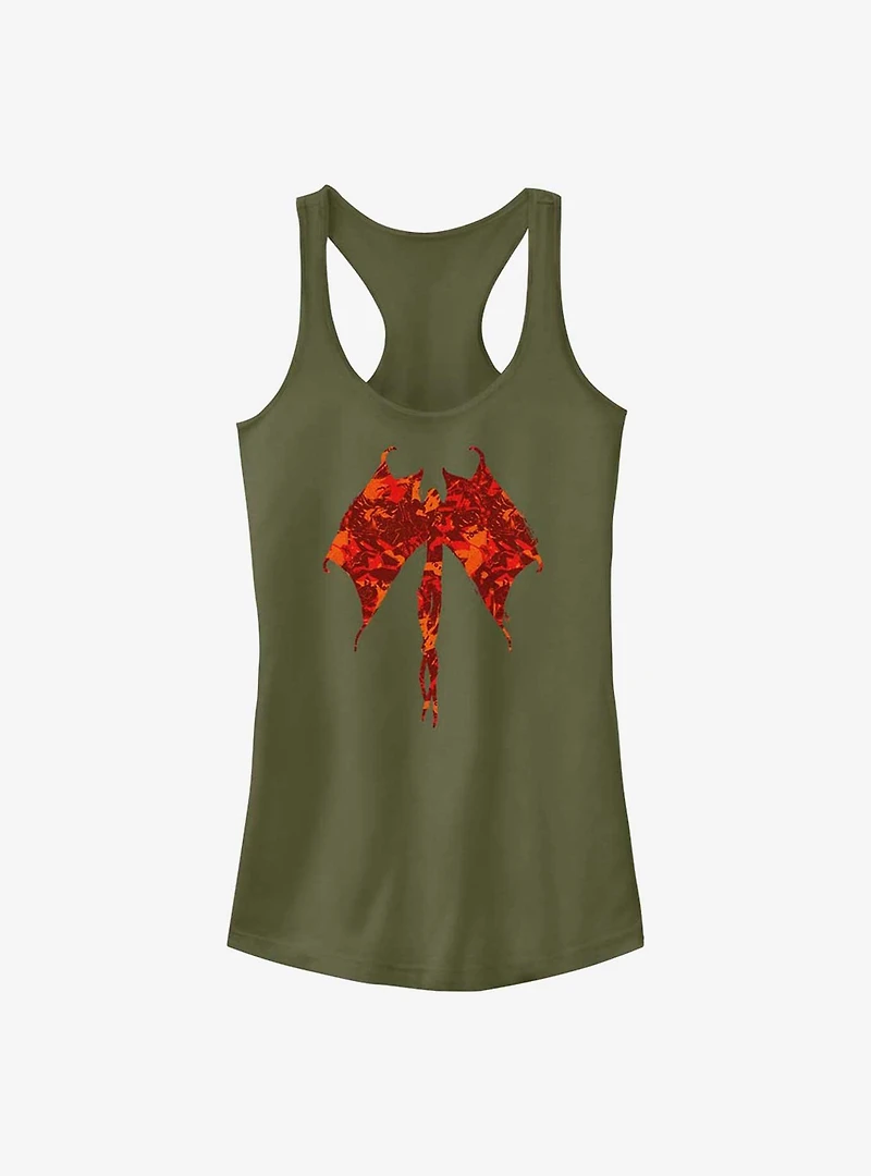 Stranger Things Demobat Pattern Fill Girls Tank