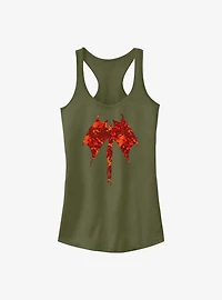 Stranger Things Demobat Pattern Fill Girls Tank