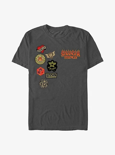 Stranger Things Patches T-Shirt