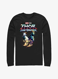 Marvel Thor: Love And Thunder Rainbow Goats Long Sleeve T-Shirt