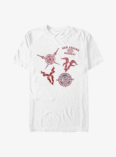 Marvel Thor: Love And Thunder New Asgard Symbols T-Shirt