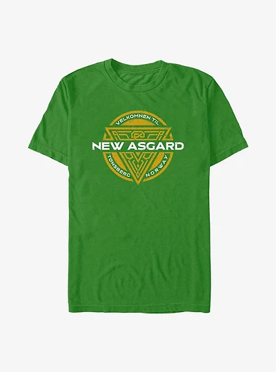 Marvel Thor: Love And Thunder Velkomnen Til New Asgard Badge T-Shirt