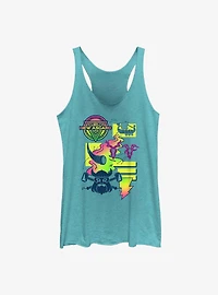 Marvel Thor: Love And Thunder New Asgard Neon Icons Womens Tank Top
