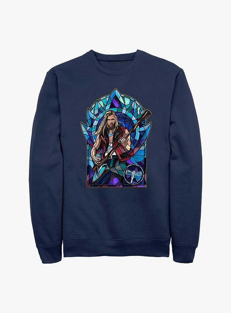Marvel Thor: Love And Thunder Stained Glass Rocker Sweatshirt