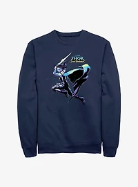 Marvel Thor: Love And Thunder Valkyrie Hero Shot Sweatshirt