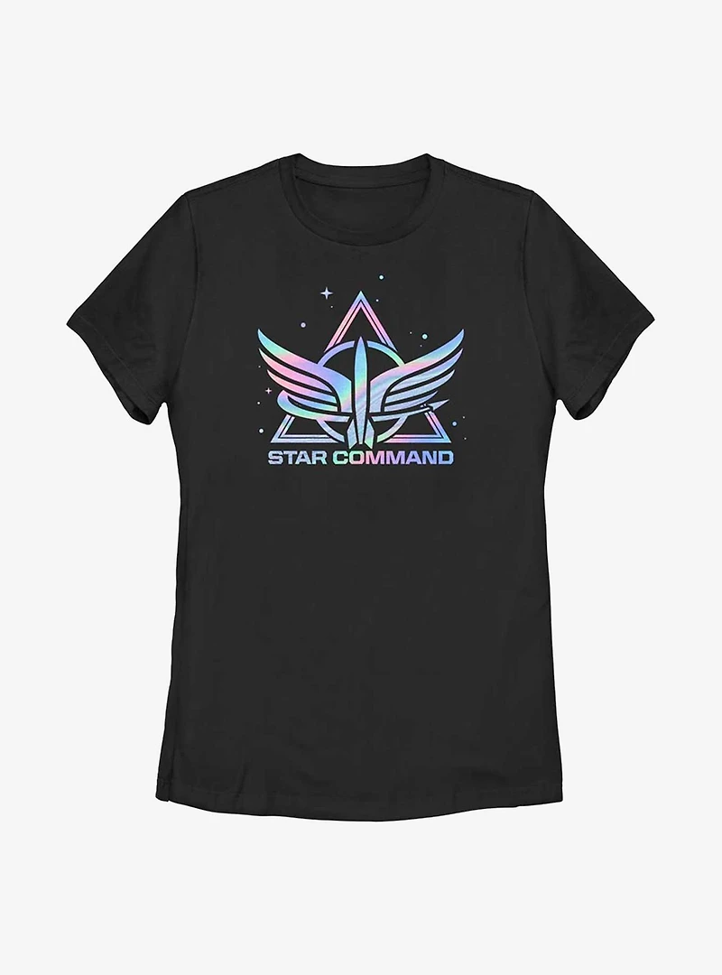 Disney Pixar Lightyear Star Command Rainbow Womens T-Shirt