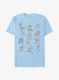 Marvel Avengers Character Chart T-Shirt