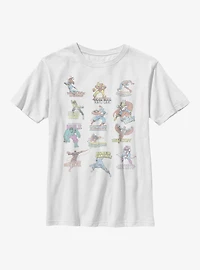 Marvel Avengers Character Chart Youth T-Shirt