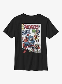 Marvel Avengers Comic Captain America Lives Again Youth T-Shirt