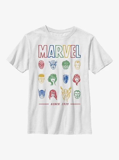 Marvel Avengers Faces Youth T-Shirt