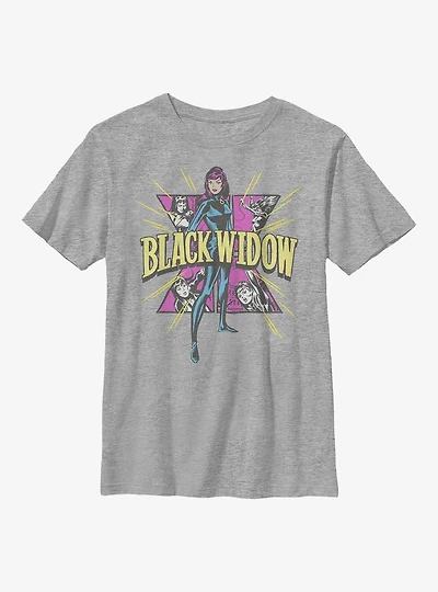 Marvel Black Widow Hero Symbol Fill Youth T-Shirt