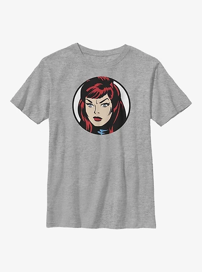 Marvel Black Widow Face Youth T-Shirt