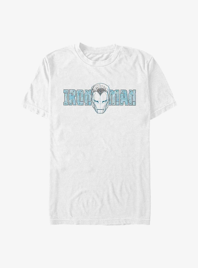 Marvel Iron Man Helmet Sketch T-Shirt