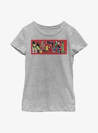 Marvel Logo Character Fill Youth Girls T-Shirt