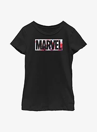 Marvel Tie-Dye Logo Youth Girls T-Shirt