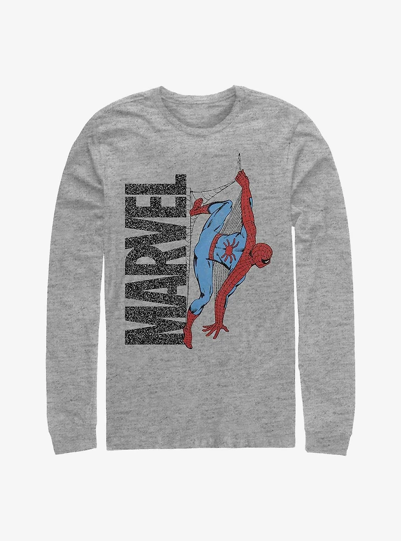 Marvel Spider-Man Logo Climb Long Sleeve T-Shirt