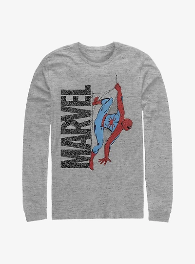 Marvel Spider-Man Logo Climb Long Sleeve T-Shirt