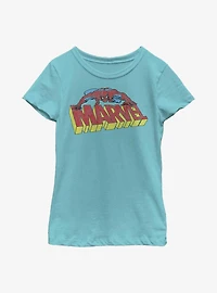 Marvel Spider-Man Logo Crawl Youth Girls T-Shirt