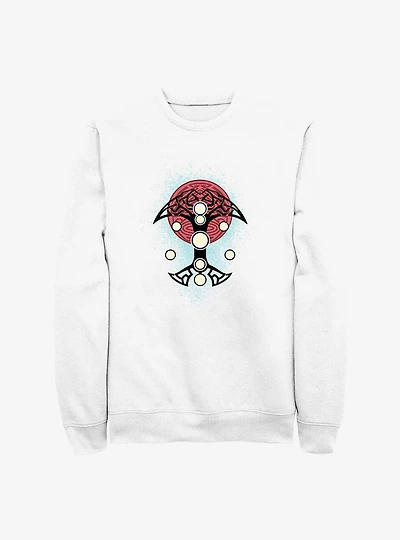 Marvel Thor: Love And Thunder Blue Splatter Cosplay Sweatshirt