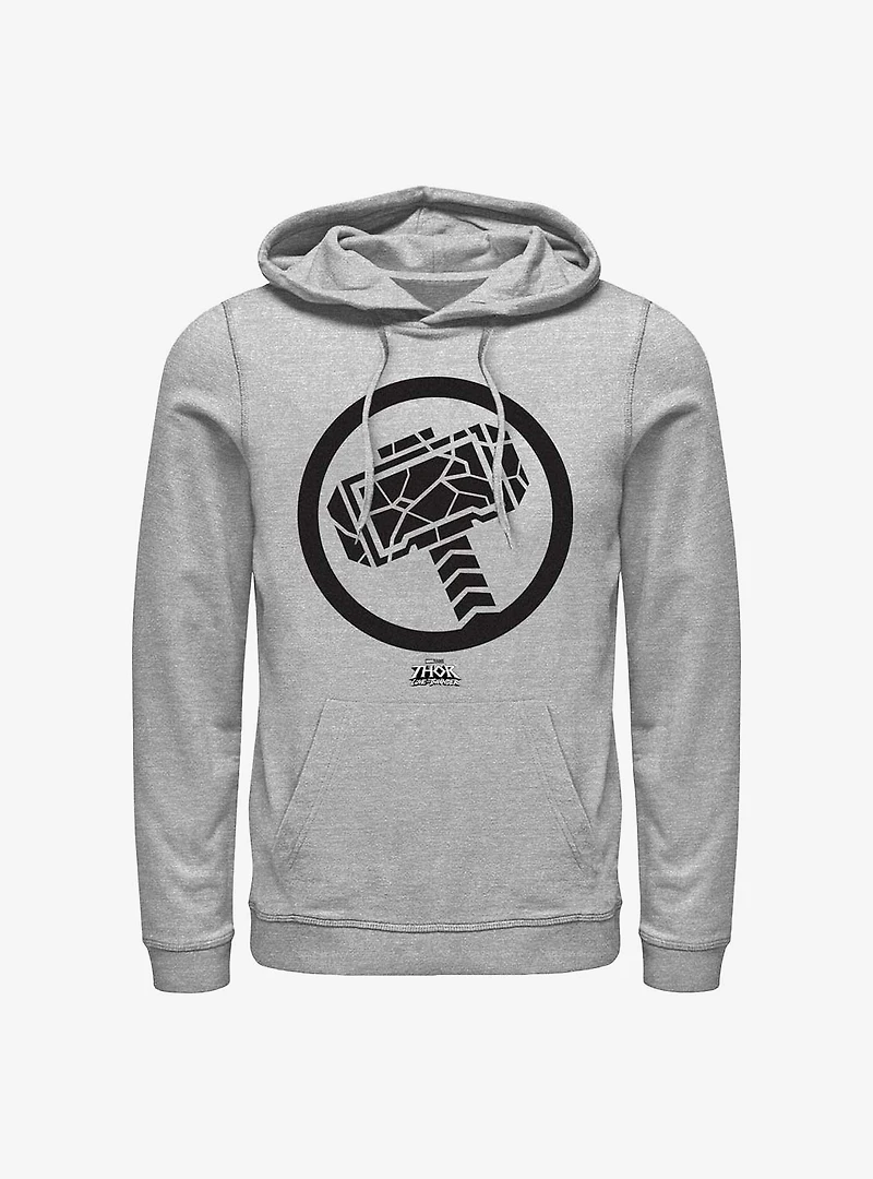 Marvel Thor: Love And Thunder Mjollnir Black Hoodie
