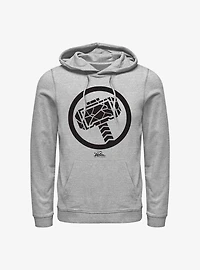 Marvel Thor: Love And Thunder Mjollnir Black Hoodie