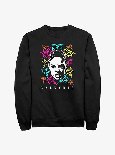 Marvel Thor: Love And Thunder Valkyrie Logos Sweatshirt