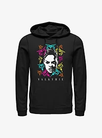 Marvel Thor: Love And Thunder Valkyrie Logos Hoodie