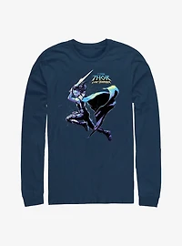 Marvel Thor: Love And Thunder Valkyrie Hero Shot Long Sleeve T-Shirt